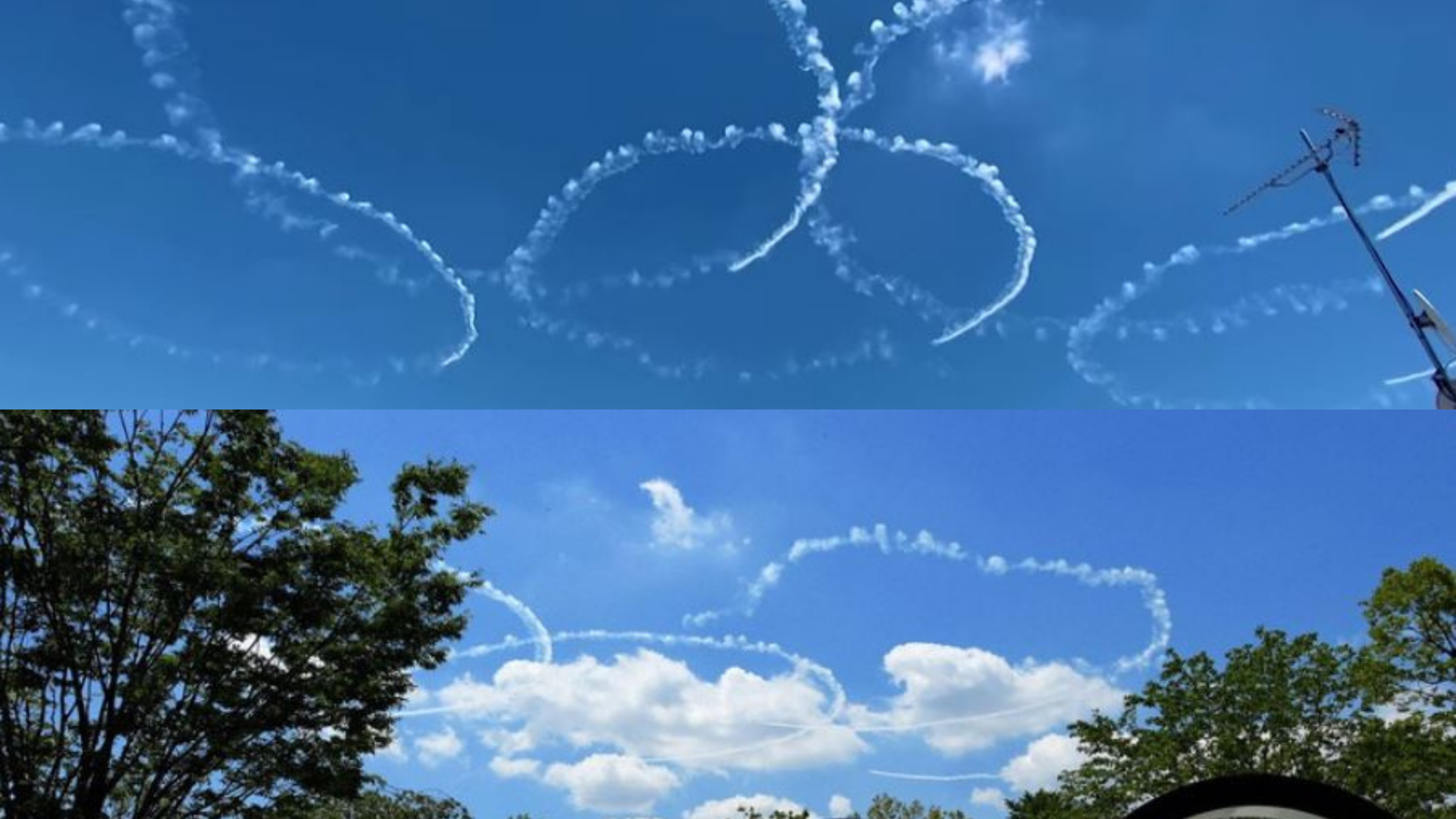 Japanese Fighter Pilots Create Olympic Rings Over The Tokyo Sky
