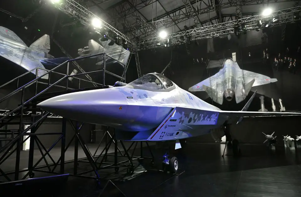New Sukhoi fifth-generation stealth fighter at MAKS air show-1