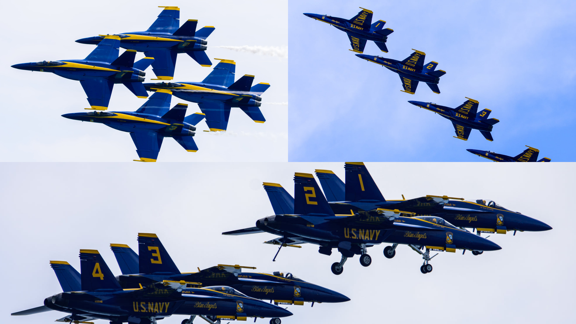 Photographer Takes Wonderful US Navy Blue Angels Diamond Formation Shots