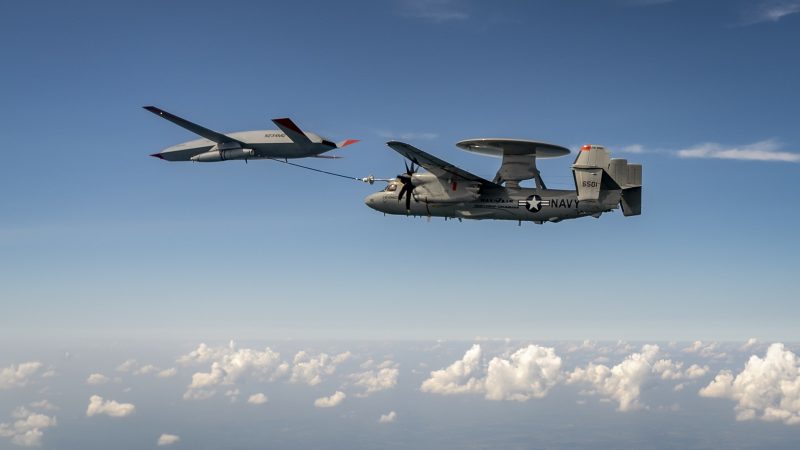 Boeing MQ-25 Drone Completes It’s Second Successful Air-To-Air Refueling With An E-2D