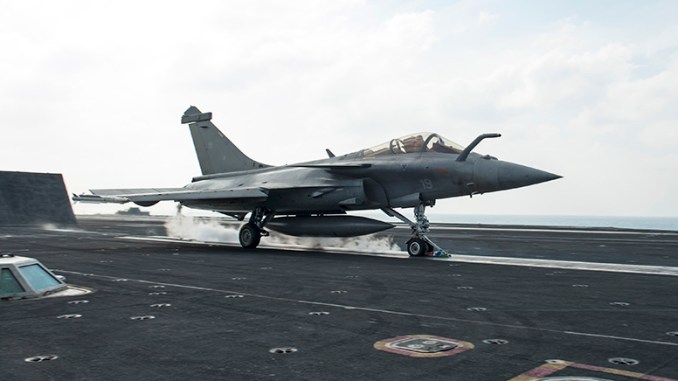 Photos Of French Rafale Fighters Operating From US Aircraft Carrier 1