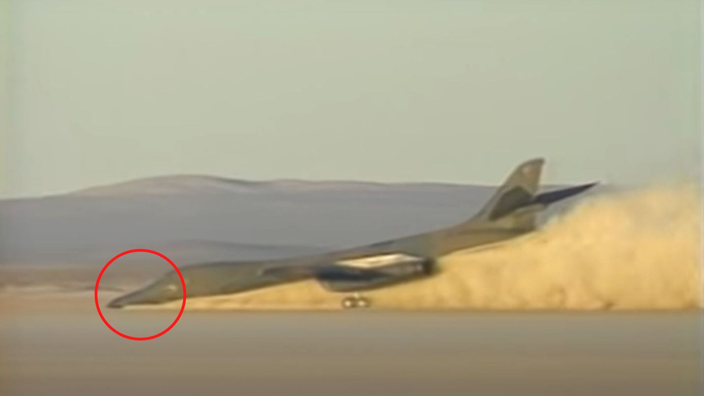 Watch: How B-1 Pilot Crash Lands Without Nose Gear