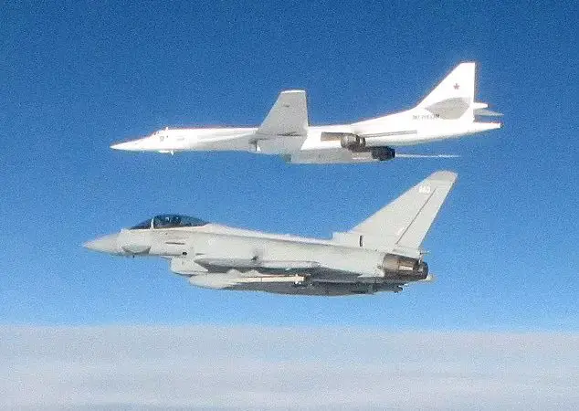 British Typhoon Jets Intercept And Escort Russian Nuclear Bombers