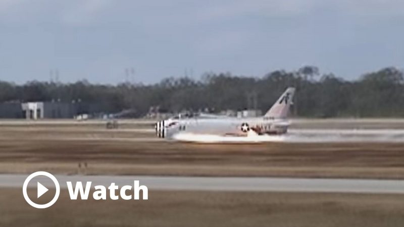 That Time When A FJ-4B Fury Did A Belly Landing
