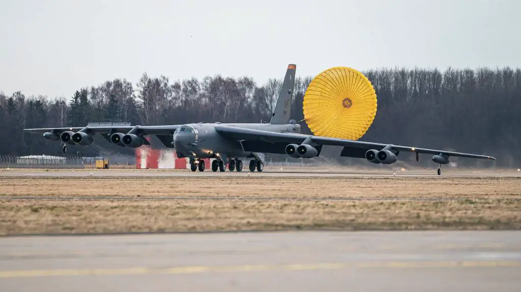 B-52 Bombers Perform Bomber Task Force Missions With Czech Fighter Aircraft