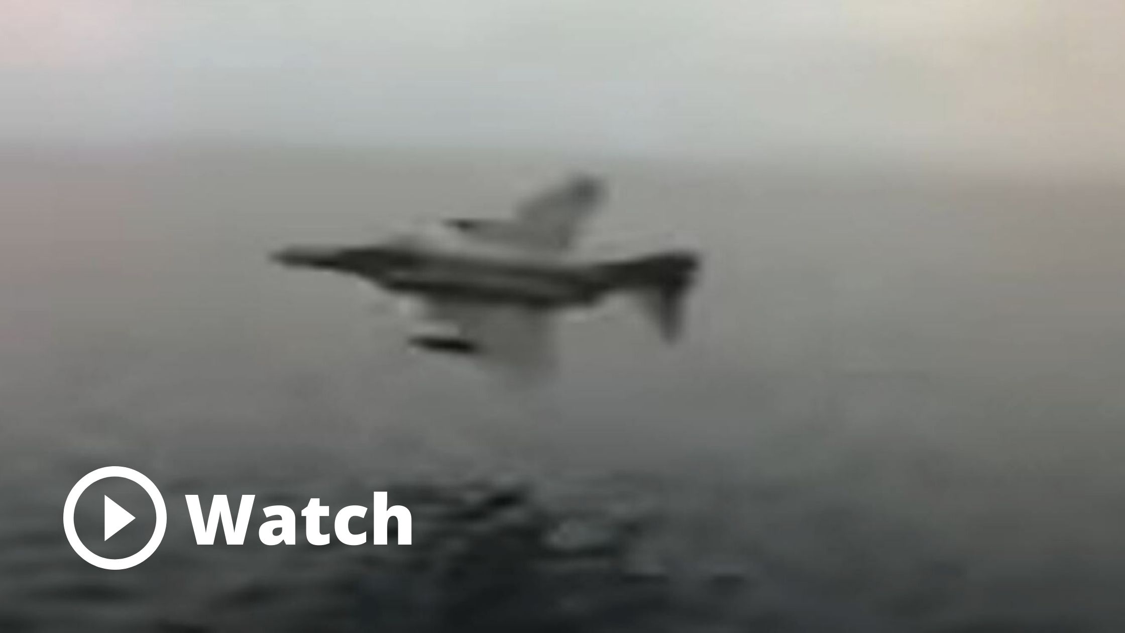 Watch: Breathtaking Fighter Jet Low Passes Just Over the Sea