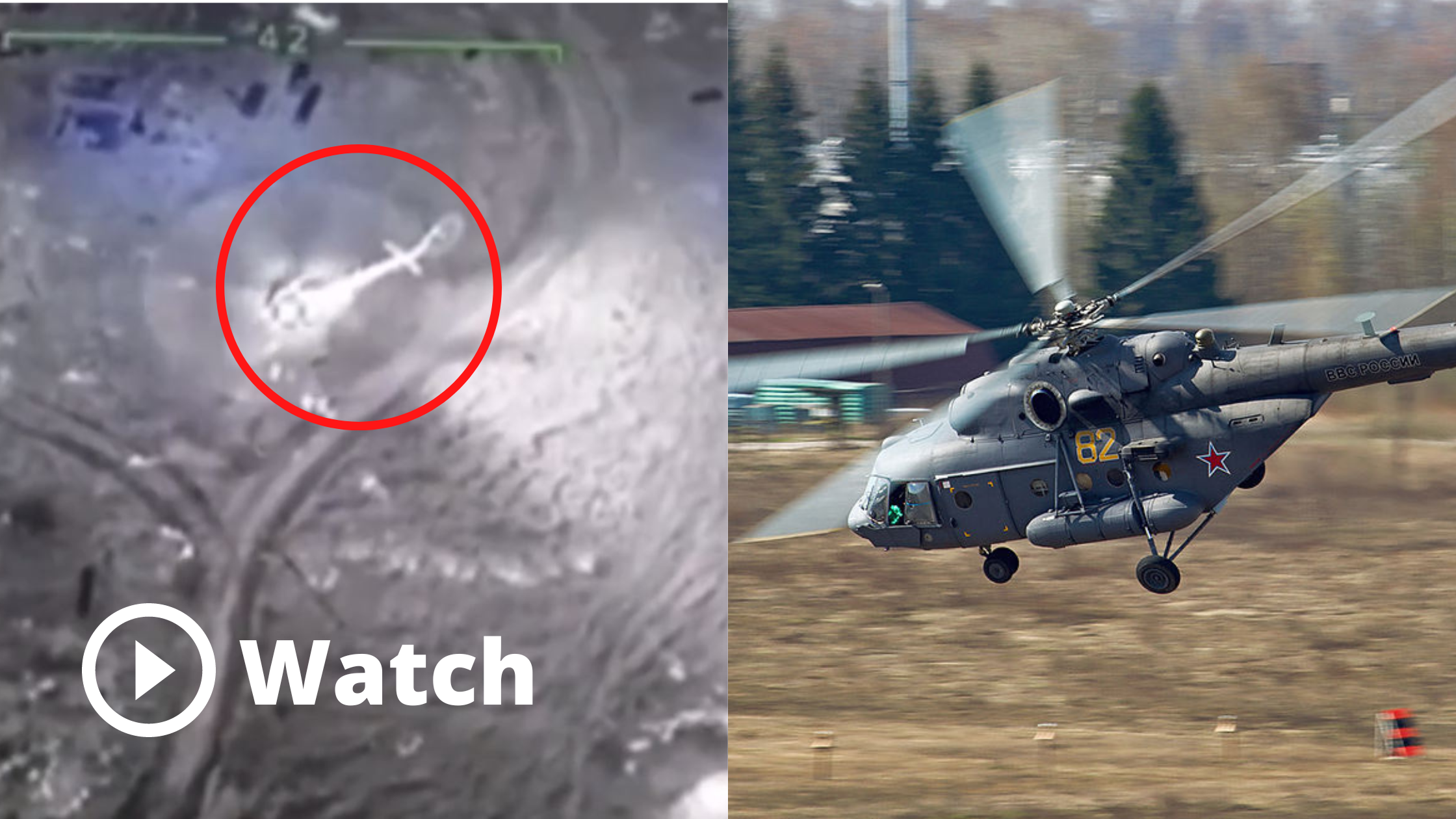 Watch: How Ukrainian Combat Drone Destroys A Russian Helicopter