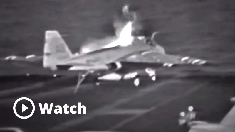 Watch: A-6 Intruder Pilot Ejecting On Carrier Deck