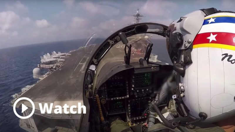 Watch: This Is What Pilots Do During Carrier Landings
