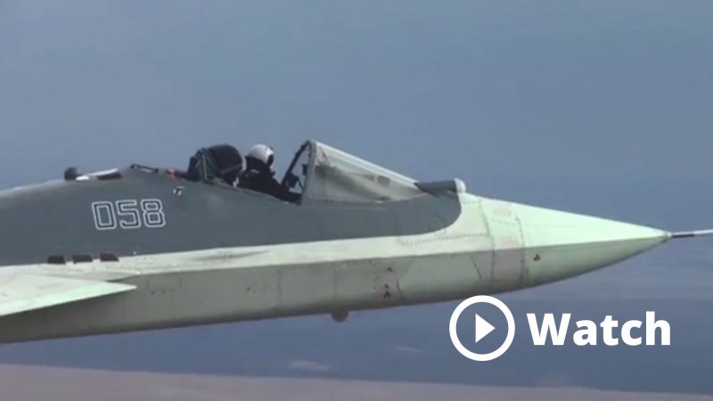 Footage Of Russian Pilot Flying A Su-57 Stealth Fighter Like A Convertible