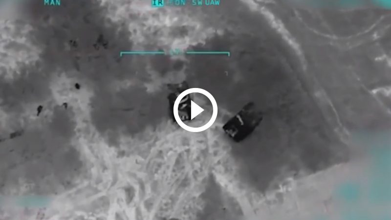 Watch: Ukrainian TB2 Drone Destroying Russian Infantry Vehicle